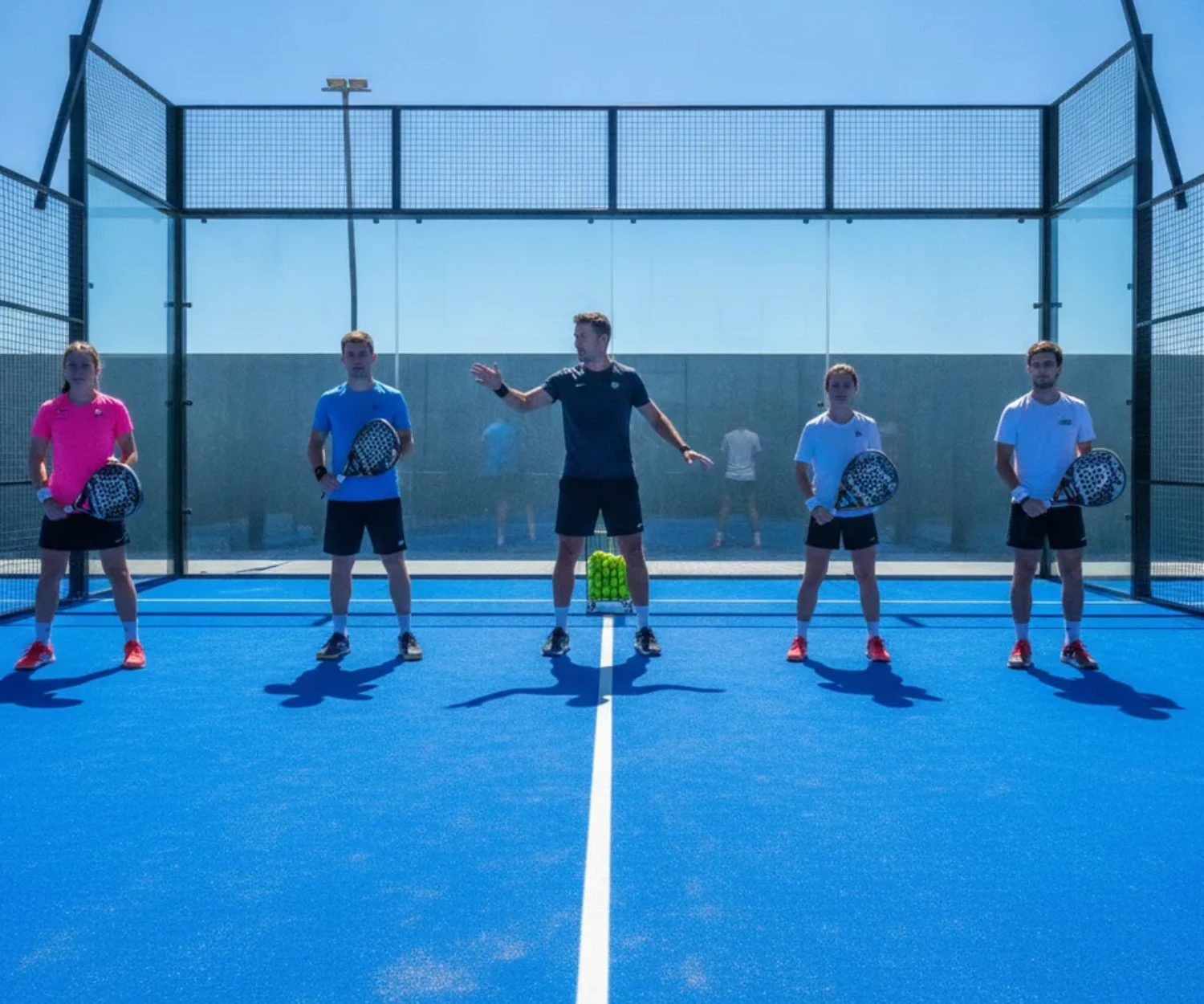 Stage de padel : session d'entrainement intensif encadree par un coach