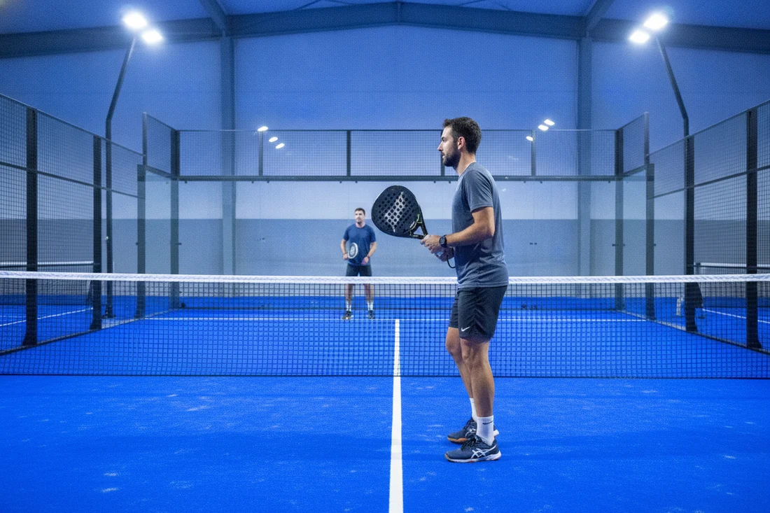 Choisir ses tournois selon sa catégorie, joueur de padel prêt à jouer