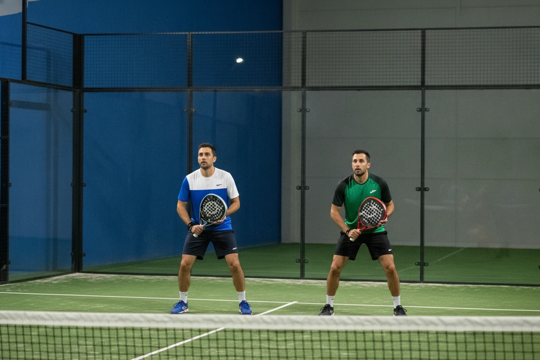 Paire de joueurs prete a s'inscrire a un tournoi P25 de padel
