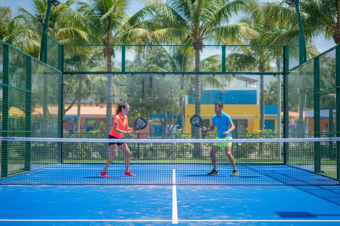 Club de padel pour un événement d'entreprise