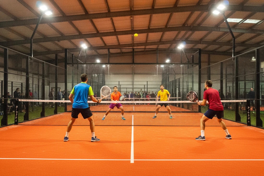 Attaque au padel sur sol orange, progression au classement national FFT